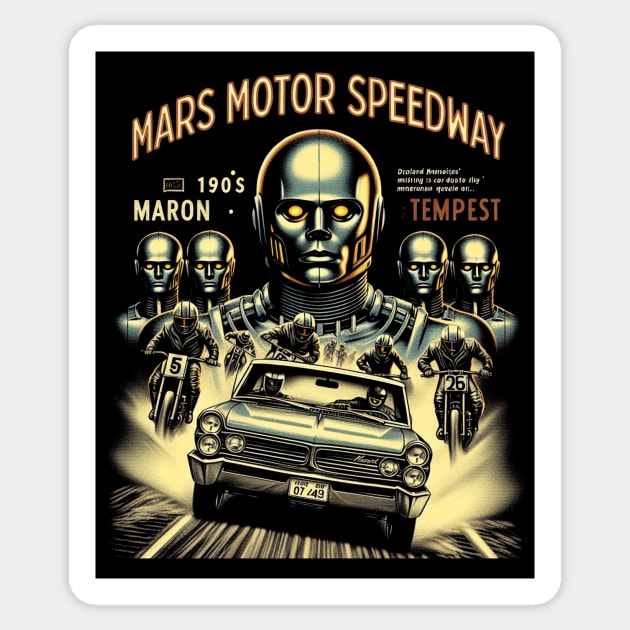 Mars Motor Speedway (B25) Sticker by Mars Motor Speedway